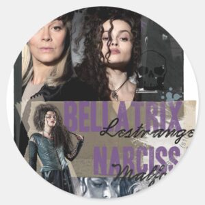 Bellatrix Lestrange And Narcissa Malfoy Classic Round Sticker