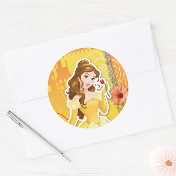 Belle_-_Inspirational_Classic_Round_Sticker_3 Belle Inspirational Classic Round Sticker