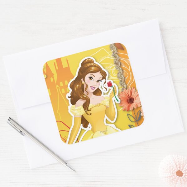 Belle_-_Inspirational_Square_Sticker_3 Belle Inspirational Square Sticker
