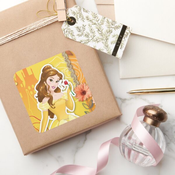 Belle_-_Inspirational_Square_Sticker_5 Belle Inspirational Square Sticker