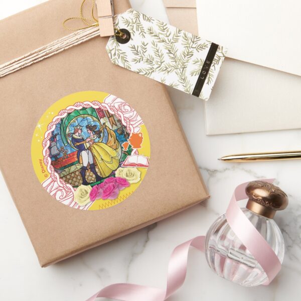 Belle_-_True_of_Heart_Classic_Round_Sticker_5 Belle True Of Heart Classic Round Sticker