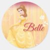 Belle_Princess_Classic_Round_Sticker_1 Belle Princess Classic Round Sticker