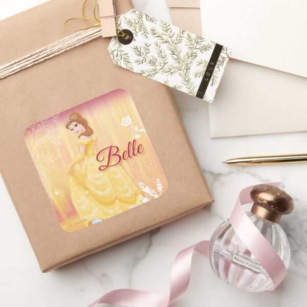 Belle_Princess_Square_Sticker_5 Belle Princess Square Sticker