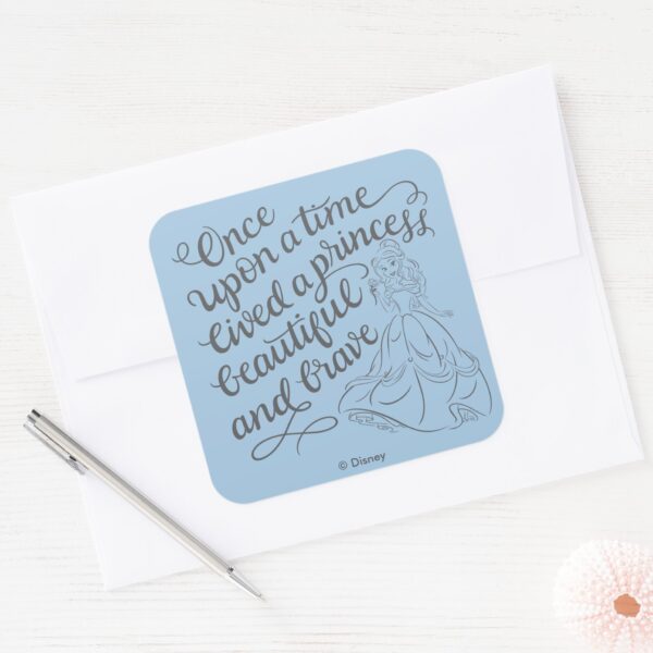Belle__Once_Upon_A_Time_Square_Sticker_3 Belle Once Upon A Time Square Sticker