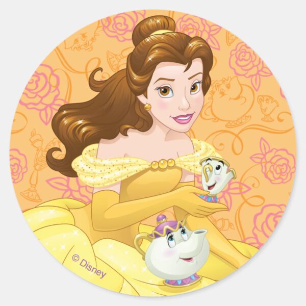 Belle___Besties_Chill_Together_Classic_Round_Sticker_1 Belle Besties Chill Together Classic Round Sticker