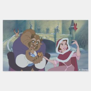 Belle Dare To Dream Rectangular Sticker