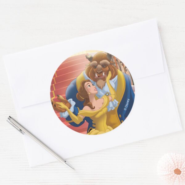 Belle___Fearless_Classic_Round_Sticker_3 Belle Fearless Classic Round Sticker
