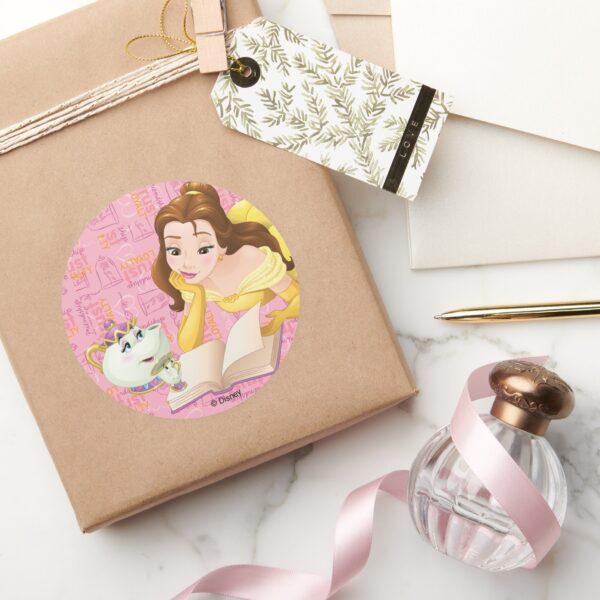 Belle___Loyalty_is_Royalty_Classic_Round_Sticker_5 Belle Loyalty Is Royalty Classic Round Sticker