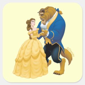 Belle_and_Beast_Dancing_Square_Sticker_1 Belle And Beast Dancing Square Sticker