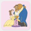 Belle_and_Beast_Holding_Hands_Square_Sticker_1 Belle And Beast Holding Hands Square Sticker