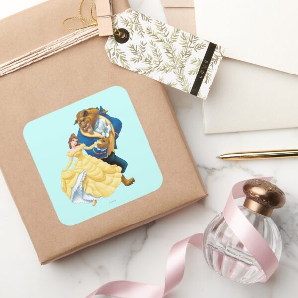 Belle_and_Beast_Square_Sticker_5 Belle And Beast Square Sticker