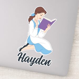 Belle In A Book Sticker