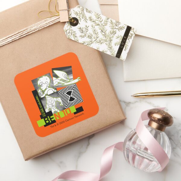 Ben_10_-_It's_Time_To_Go_Alien_Square_Sticker_5 Ben 10 Its Time To Go Alien Square Sticker