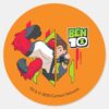 Ben_10_Four_Arms_DNA_Transformation_Classic_Round_Sticker_1 Ben 10 Four Arms DNA Transformation Classic Round Sticker