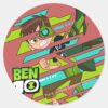 Ben_10_Wildvine_DNA_Transformation_Classic_Round_Sticker_1 Ben 10 Wildvine DNA Transformation Classic Round Sticker