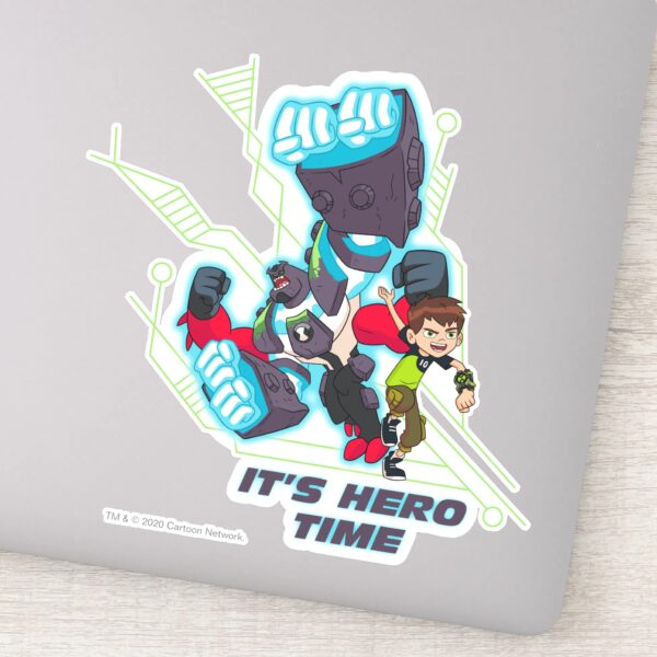 Ben_&_Omni-Enhanced_Four_Arms_-_It's_Hero_Time_Sticker_1 Ben Omni Enhanced Four Arms Its Hero Time Sticker