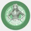 Bernadette Info Graphic Classic Round Sticker