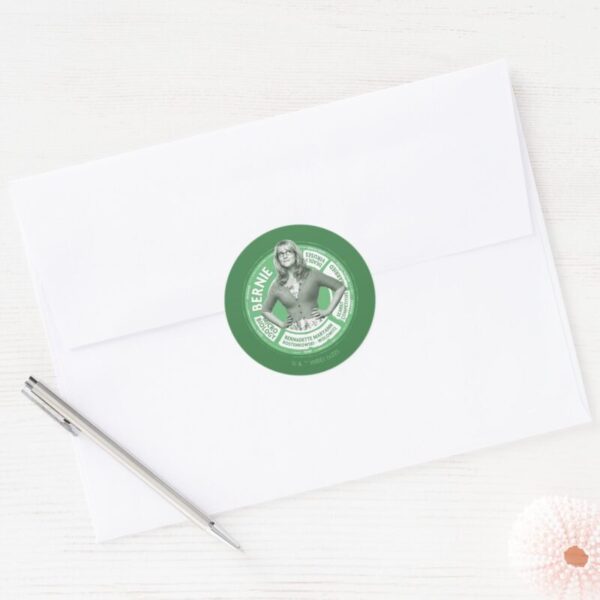 Bernadette_Info_Graphic_Classic_Round_Sticker_3 Bernadette Info Graphic Classic Round Sticker