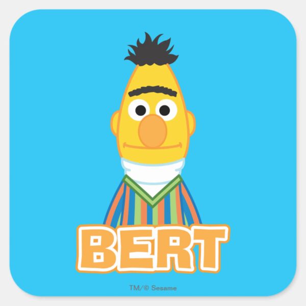 Bert_Classic_Style_Square_Sticker_1 Bert Classic Style Square Sticker