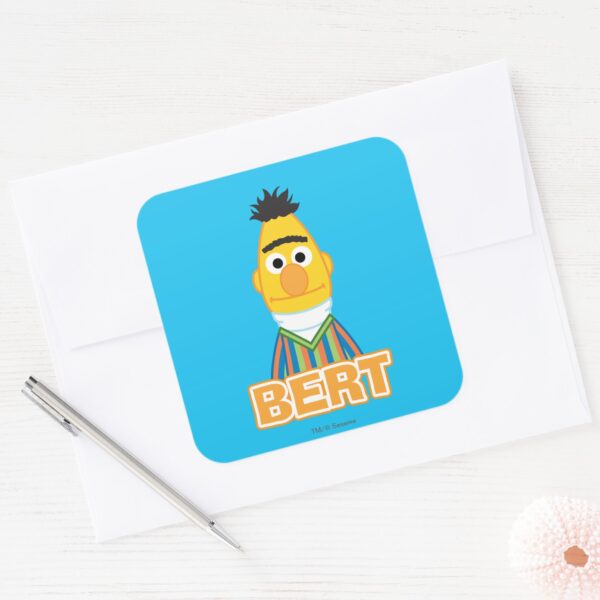 Bert_Classic_Style_Square_Sticker_3 Bert Classic Style Square Sticker