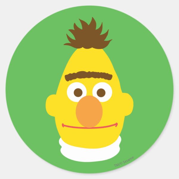 Bert Face Classic Round Sticker