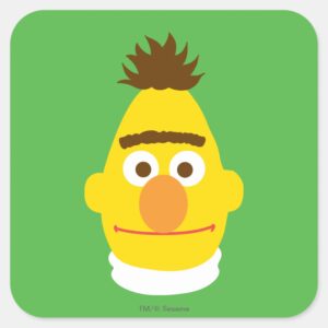 Bert Face Square Sticker