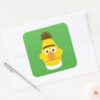 Bert Face Square Sticker