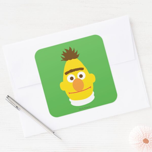 Bert Face Square Sticker