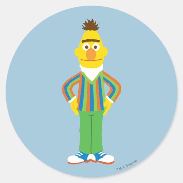 Bert Standing Classic Round Sticker