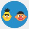 Bert_&_Ernie_Emojis_Classic_Round_Sticker_1 Bert Ernie Emojis Classic Round Sticker