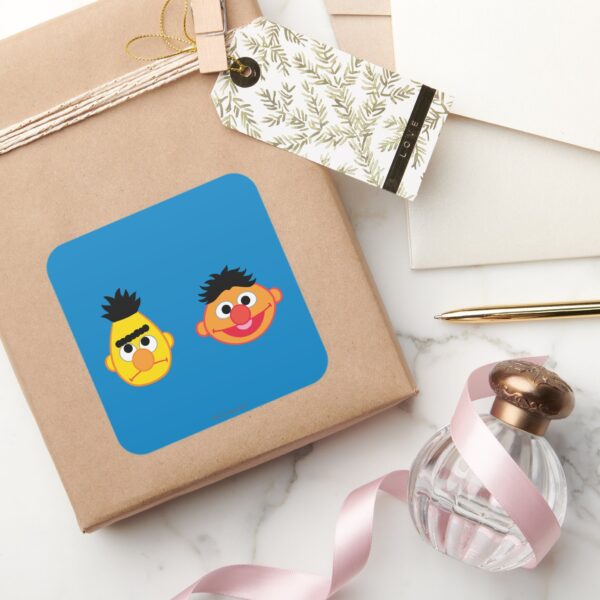 Bert_&_Ernie_Emojis_Square_Sticker_5 Bert Ernie Emojis Square Sticker