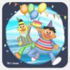 Bert_and_Ernie_Birthday_Balloons_Square_Sticker_1 Bert And Ernie Birthday Balloons Square Sticker