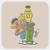 Bert_and_Ernie_Classic_Style_Square_Sticker_1 Bert And Ernie Classic Style Square Sticker