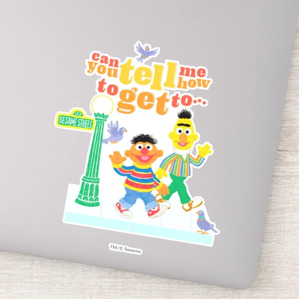 Bert_and_Ernie_Directions_Sticker_1 Bert And Ernie Directions Sticker