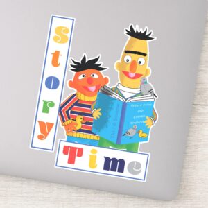 Bert And Ernie Reading Buddies Story Time Sticker