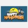 Bert And Ernie Happy Halloween Rectangular Sticker