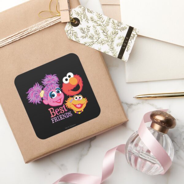 Best_Friends_Sesame_Street_Square_Sticker_5 Best Friends Sesame Street Square Sticker