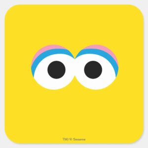 Big Bird Big Face Square Sticker