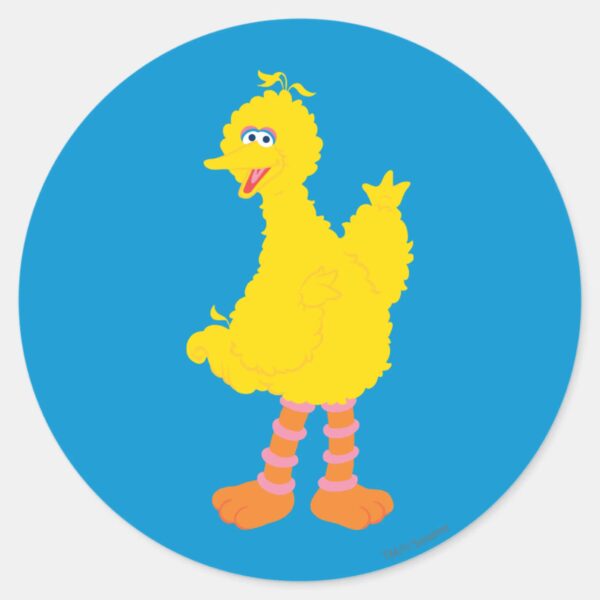 Big_Bird_Graphic_Classic_Round_Sticker_1 Big Bird Graphic Classic Round Sticker