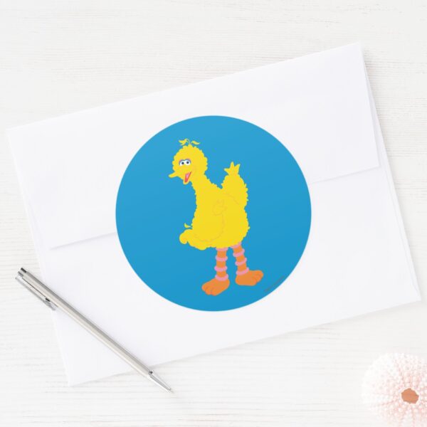 Big_Bird_Graphic_Classic_Round_Sticker_3 Big Bird Graphic Classic Round Sticker