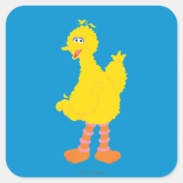Big_Bird_Graphic_Square_Sticker_1 Big Bird Graphic Square Sticker
