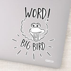 Big Bird Skate Logo Word Big Bird Sticker