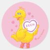 Big_Bird_Valentine_Classic_Round_Sticker_1 Big Bird Valentine Classic Round Sticker