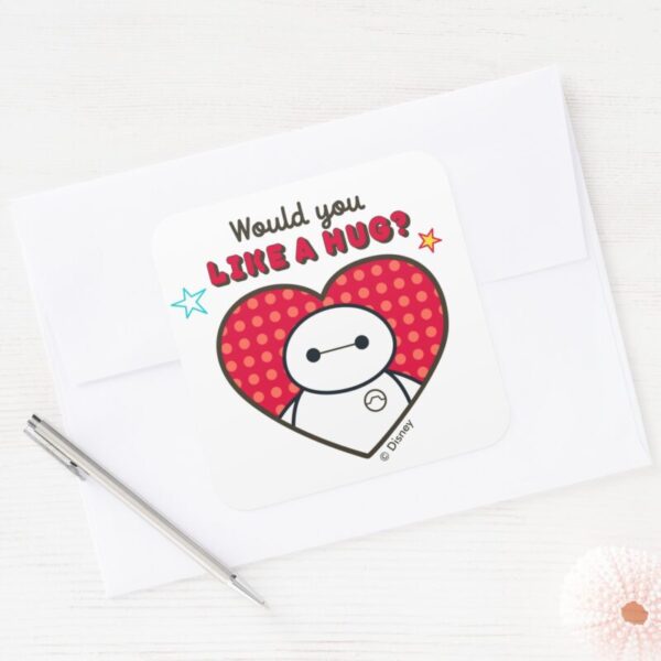 Big_Hero_6___Baymax_-_Would_You_Like_a_Hug__Square_Sticker_3 Big Hero 6 Baymax Would You Like A Hug Square Sticker