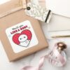 Big Hero 6 Baymax Would You Like A Hug Square Sticker