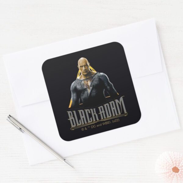 Black_Adam_Character_and_Name_Graphic_Square_Sticker_3 Black Adam Character And Name Graphic Square Sticker