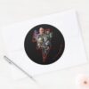 Black Adam Group Lightning Graphic Classic Round Sticker