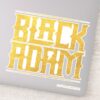 Black Adam Stacked Name Graphic Sticker