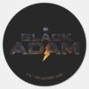 Black Adam Theatrical Logo Classic Round Sticker