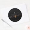 Black Adam Theatrical Logo Classic Round Sticker
